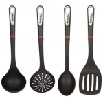 Tefal Ingenio K206S414, 4 dalių, juodas/raudonas - Virtuvės įrankių rinkinys
