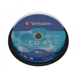 VERBATIM CD-R 80 min. / 700MB 52x 10-pack spindle DataLife Plus extra protection surface