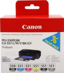 CANON 1LB PGI-550 / CLI-551 ink cartridge black and five colour standard capacity multipack