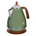 DELONGHI Icona Vintage Kettle KBOV 2001.GR, 1,7L, 2000W, Stainless steel, Green/Brown