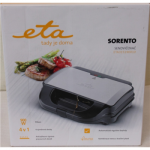 SALE OUT. ETA | 4 in 1 sandwich maker | ETA315190010 | 900 W | Number of plates 4 | Number of pastry 2 | Black/Stainless steel | DAMAGED PACKAGING