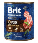 BRIT Premium by nature Pork with Trachea - drėgnas ėdalas &scaron;unims - 800g