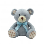 Mascot Teddy bear dots grey 30 cm