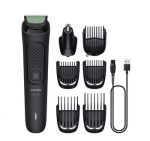 Philips Multigroom series 3000 8-in-1, Face and Hair MG3730/15 8 tools Self-sharpening steel blades Up to 60 min run time Rinseable attachments/Damaged package