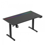 Elektrinis žaidimų stalas Huzaro Hero 8.7 RGB, juodos spalvos
