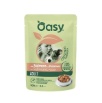 OASY Strips in Gravy Adult with Salmon and potatoes - drėgnas ėdalas &scaron;unims - 100g