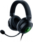 Razer Kraken v3 juodos laidinės ausis uždengiančios žaidimų ausinės su mikrofonu | Triuk&scaron;mo slopinimas