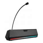 Edifier Hecate G1500 Bar juoda bevielė Bluetooth 7.1 Virtual Surround Gaming kolonėlė su nuimamu mikforonu | Galia: 2.5 W + 2.5 W | 13 RGB &scaron;viesos efektų