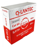 Q-LANTEC S/FTP cat.6A tinklo kabelis, vytos poros, LSOH