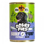 DOBRY PIES Surf and Turf Trout and wild boar - drėgnas ėdalas &scaron;unims - 400g