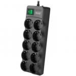 Surge Protector SVEN SF-10E-16 1,8 m, 16A, 3.6kW, (10 sockets with children protection), black