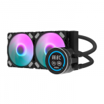 Au&scaron;inimo sistema - darkFlash DN-D240 240mm vandens au&scaron;intuvas, vario blokas, ARGB, juodas