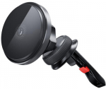 XO phone car mount + wireless charger 15W CX015, black