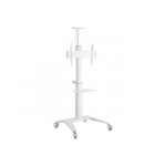 GEMBIRD Aluminum TV floor stand with caster wheels 37-70inch white