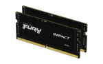 Kingston KF560S38IBK2-32 32GB 6000MT/s DDR5 CL38 SODIMM (Kit of 2) FURY Impact PnP | Kingston