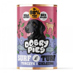 DOBRY PIES Surf and Turf Tuna and veal - drėgnas ėdalas &scaron;unims - 400g