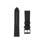 Fixed | Leather Strap with Quick Release 22mm for Smartwatch | Black