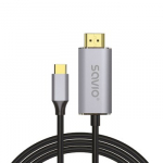 Savio USB kabelis USB 3.2 Gen 2 (3.1 Gen 2) 2 m USB C USB-C/HDMI