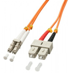 Tinklo Kabelis - LINDY Pluo&scaron;to Kabelis LC/SC OM2 2m 50/125&micro;m Multimode