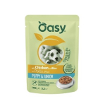 OASY Strips in Gravy Puppy and Junior with Chicken and rice - drėgnas ėdalas &scaron;unims - 100g