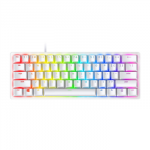 Razer Huntsman Mini 60%, Mercury edition Wired White Optical Opto-Mechanical Gaming Keyboard with Red Switch - Nordic layout