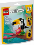 LEGO CREATOR 3 I&Scaron; 1 30688 Atogrąžų tukanas
