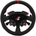 SIMAGIC GT1 Round Steering Wheel with GT Pro Hub(K)| Shifter and Clutch Paddles, Leather,QR70 Included. S207