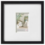 Rėmelis WALTHER E444B STOCKHOLM 40X40 3D su pasportu 30x30 |medinis|juodas|20mm