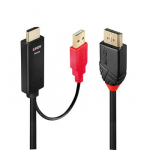 Adapteris - LINDY HDMI į DisplayPort 4K30Hz 0.5m kabelis