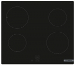 Bosch Serie 2 PUG61RAA5E viryklė Juoda Įmontuoti 60 cm Indukcinė viryklė, padalyta į sritis 4 zone(s)