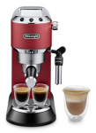 Delonghi | Espresso Coffee Maker | Dedica Style EC 685.R | Pump pressure 15 bar | Built-in milk frother | Semi-automatic | 1300 W | Red