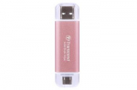 TRANSCEND ESD310P 512GB External SSD USB 10Gbps Type C/A Pink