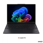 Lenovo ThinkPad L16 G3 AMD | Black | 16 " | IPS | WUXGA | 1920 x 1200 pixels | Anti-glare | AMD Ryzen AI 5 | 430 | 16 GB | SODIMM DDR5 | Solid-state drive capacity 512 GB | AMD Radeon 840M Graphics | Windows 11 Pro | 802.11be | Bluetooth version 5.4  ...