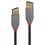 USB Prailginimo Laidas - LINDY Anthra Line USB 3.2 M/F Laidas, 5Gbps, 1 m, Juodas