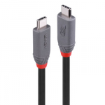 USB kabelis - LINDY USB4 Type C Laidas, M/M, 40Gbps, 240W PD, 2 m, Juodas