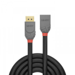 Adapteris - LINDY 2m DisplayPort 1.4 pratęsimo kabelis 7680x4320 60Hz Anthra Line