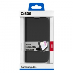 Samsung Galaxy A36 Wallet Smooth Case By SBS Black