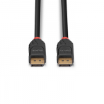 DisplayPort Kabelis - LINDY Aktyvus DisplayPort 1.4 Kabelis, M/M, 10 m, Juodas
