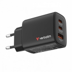 Charger GaN 65W QC 3.0, 2x USB-C, 1x USB PD 3.0 EU