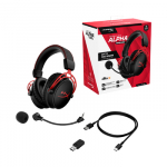 HyperX Cloud Alpha Wireless Noise Cancelling Over-the-Ear Gaming Headset for PC - Black