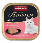 ANIMONDA Vom Feinsten Adult Turkey hearts - &scaron;lapias kačių maistas - 100g
