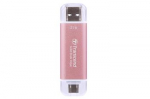 TRANSCEND ESD310P 2TB External SSD USB 10Gbps Type C/A Pink