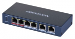 Hikvision DS-3E0106HP-E tinklo komutatorius Ne-valdomas Fast Ethernet (10/100) Maitinimas per Eternetą (PoE) Mėlyna