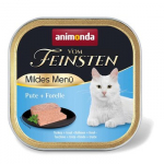 ANIMONDA Vom Feinsten Mildes Menu Turkey and trout - &scaron;lapias kačių maistas - 100g