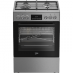 BEKO Cooker | FBMA61330GXDT | Hob type Gas | Oven type Electric | Stainless Steel | Width 60 cm | Grilling | LED | Depth 60 cm | 72 L
