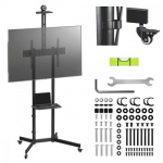 Stovas / vežimėlis televizoriui Maclean, kamera lentynėlė, su ratukais, 37-70", maks. apkrova 45 kg/5 kg lentynėlė, maks. VESA 600x400, MC-113 B