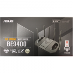 SALE OUT. Asus TUF-BE9400 Tri-Band WiFi 7 Gaming Router, EU+UK | SALE OUT. TUF-BE9400 Tri-Band WiFi 7 Gaming Router, EU+UK | 802.11ax | 688/2885/5764 Mbit/s | Ethernet LAN (RJ-45) ports 3 | Mesh Support Yes | MU-MiMO Yes | 4G/5G | 36 month(s) | DAMAG ...