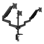Monitorių Laikiklis - Huanuo HNTS3B-UK Triple Monitor Stand 17-32" 7.98Kg VESA