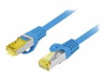 LANBERG Patchcord Cat.6A S/FTP LSZH CU 1m blue