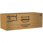 WHISKAS puota želėje su pauk&scaron;tiena &ndash; &scaron;lapias kačių ėdalas &ndash; 120x85g
